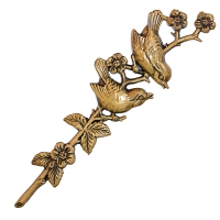 Ornament Zweig mit zwei Vögeln