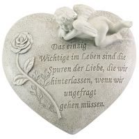 Trauerherz mit Engelchen