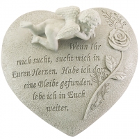 Trauerherz mit Engelchen
